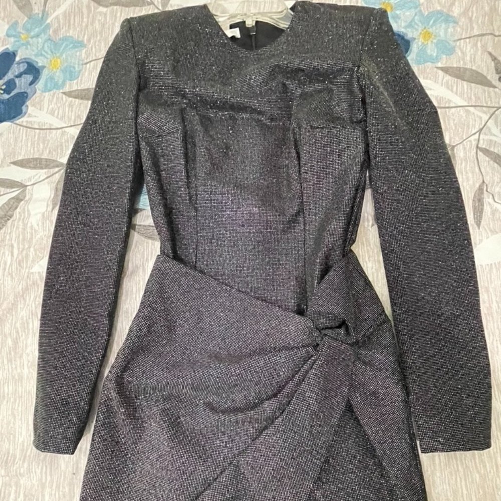 HOUSE OF CB Gisella Black Silver Dress NEW XS